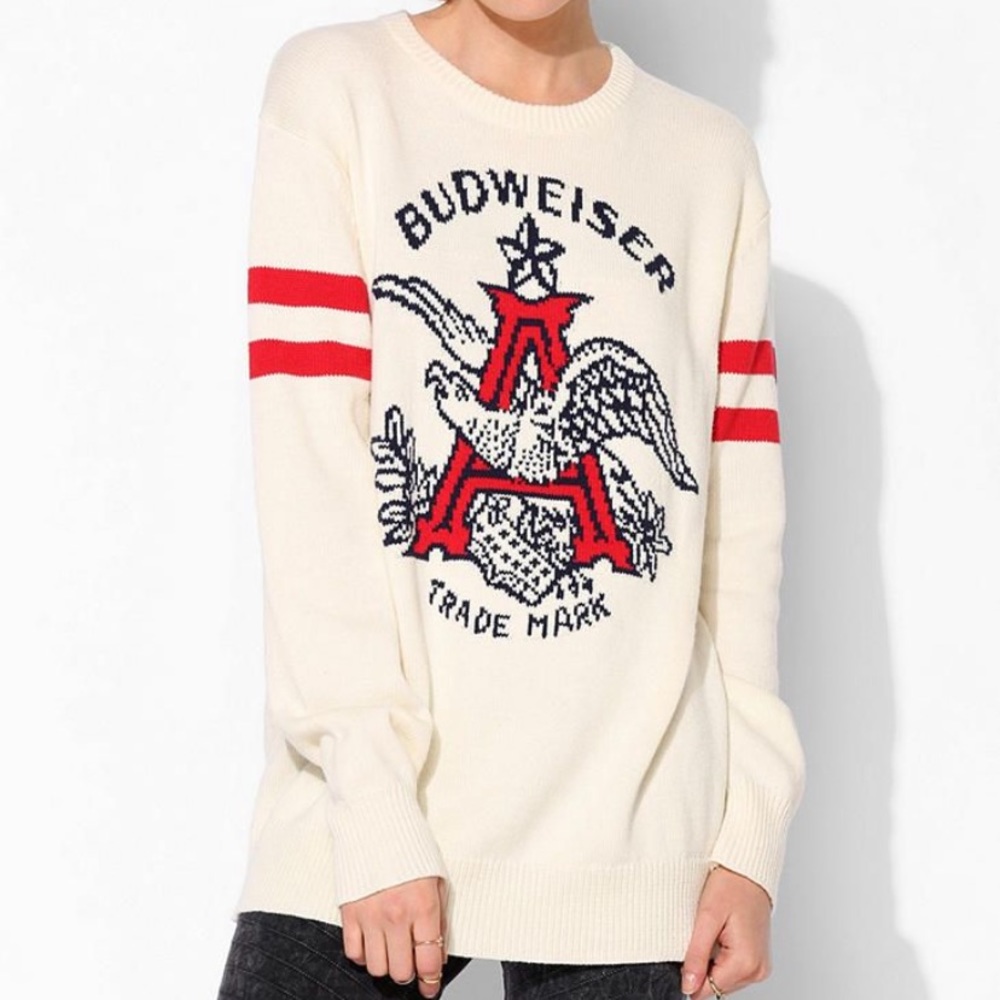 Junk Food Budwiser knit sweater